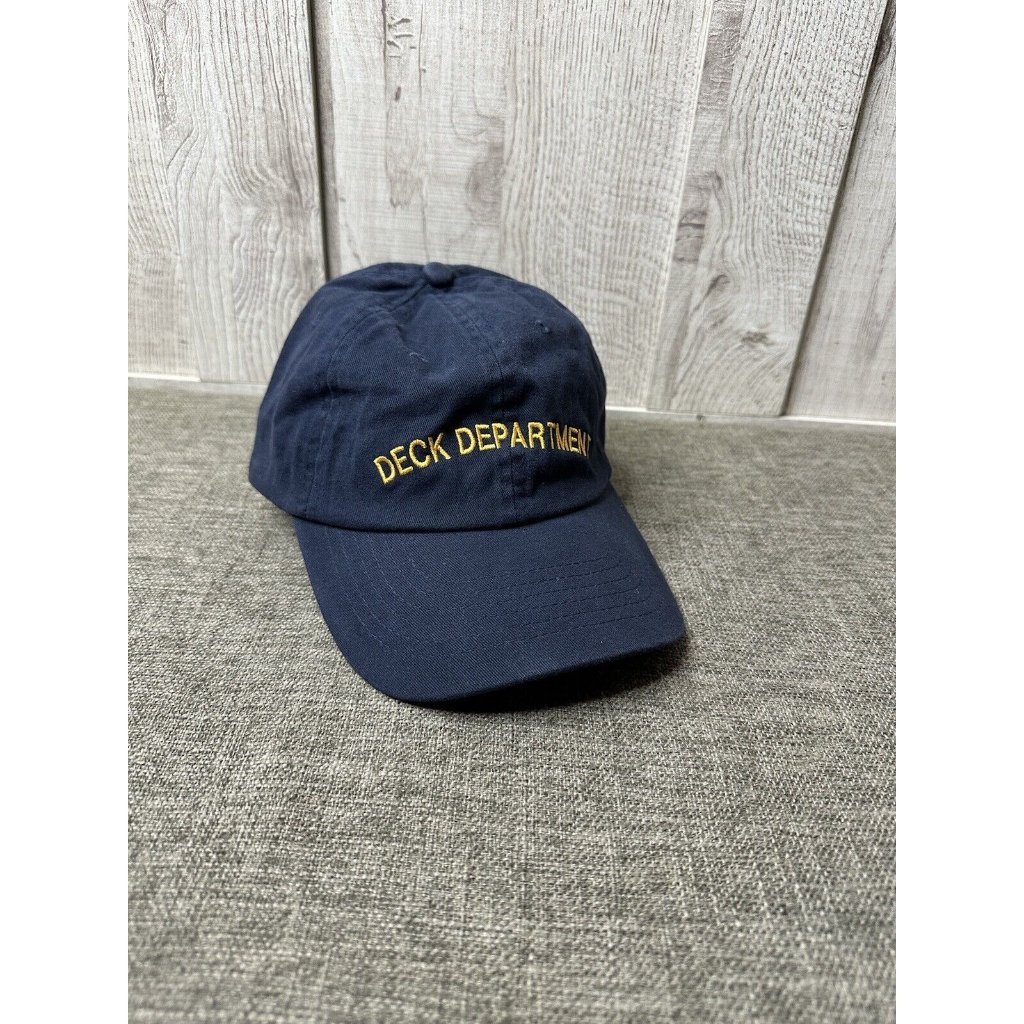Adult Navy Blue Deck Department Cap Hat Authentic Head Shots By Kc Caps One Size